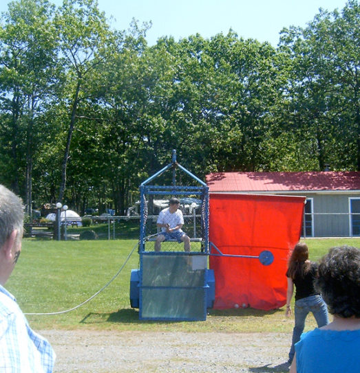 Who can dunk the boss during your company outing?